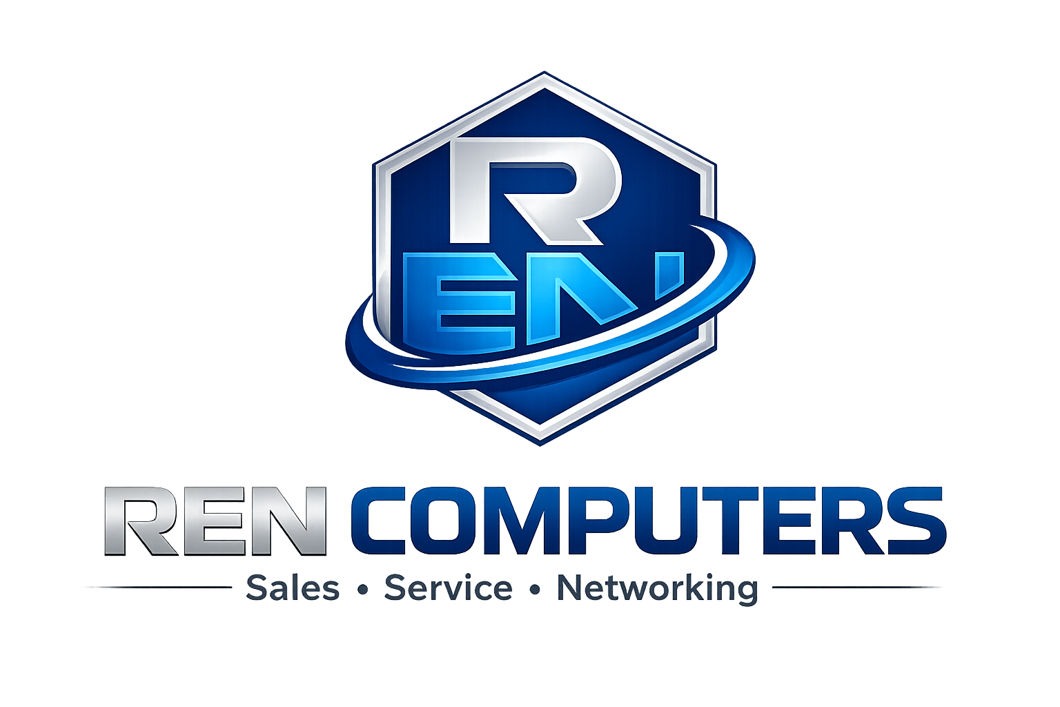 REN COMPUTERS Logo